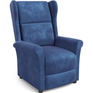 👉 Fauteuil blauw stof Agustin in