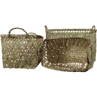 👉 Mand bamboe mannen Manden Rechthoekig (Set van 3) 8716522077285