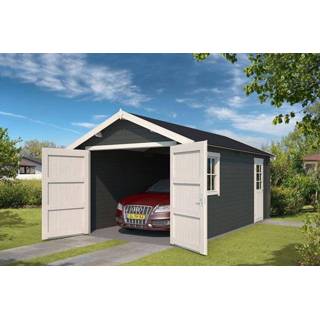 👉 Carbon grijs wit Outdoor Life Products | Garage Dillon 300 x 540 Gecoat Grey-Wit 8711471201873