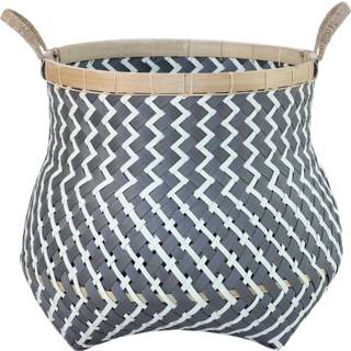 👉 Mand plastic rotan mannen van en Gerecycled Zigzag (48 cm) 8717506141954