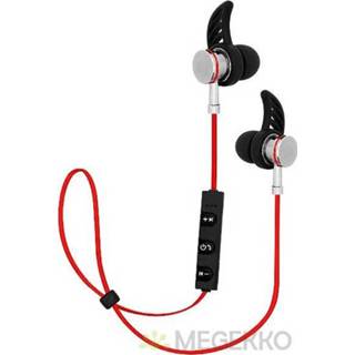 👉 Headset zwart rood BLOW Sport-Fit In-ear Bluetooth Zwart, 5900804075844