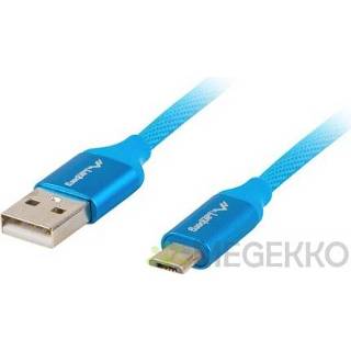 👉 Blauw Lanberg CA-USBM-20CU-0010-BL USB-kabel 1 m USB 2.0 Micro-USB A 5901969416459