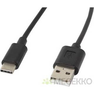 Zwart Lanberg CA-USBO-10CC-0018-BK USB-kabel 1,8 m USB 2.0 A C 5901969413724