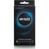 👉 Condoom transparant Natuurlijk Rubber Latex recht neutraal normaal glad MySize Condooms maat 47mm 4025838830113