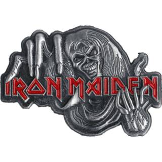 👉 Speld grijs rood unisex hoofdmateriaa zinklegering Iron Maiden - Number Of The Beast 5055339787318