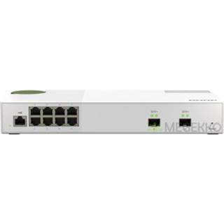 👉 Netwerk-switch grijs mannen QNAP QSW-M2108-2S Managed 4713213518373
