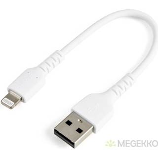 👉 Telefoonkabel wit StarTech.com RUSBLTMM15CMW mobiele 0,15 m USB A Lightning