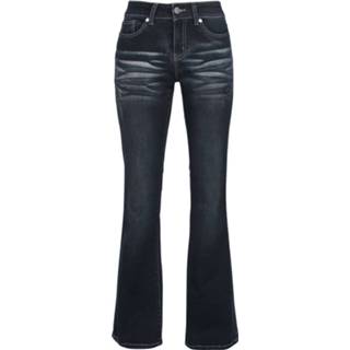 👉 Spijkerbroek zwart blauw vrouwen donkerblauw Black Premium by EMP - Grace Dunkelblaue Jeans mit Waschung und Schlag 4060587909086