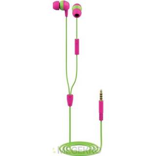 👉 Hoofdtelefoon groen roze Trust 23420 hoofdtelefoon/headset In-ear Groen, 8713439234206