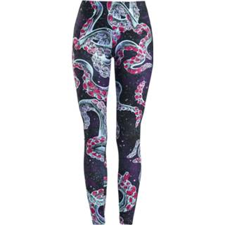Legging vrouwen s meerkleurig Full Volume by EMP - Bunte Leggings mt Galaxy und Tentakel-Motiv 4064854018426
