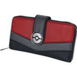 👉 Portemonnee zwart rood vrouwen hoofdmateriaa polyurethaan Pokémon - Pokeball 4064854086678