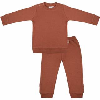 👉 Pyjama lycra katoen 62 roest unisex Little Indians! - Maat Katoen/lycra 8720365652110