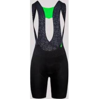 👉 Fietsbroek zwart grijs l vrouwen Q36.5 - Women's Salopette Unique maat L, zwart/grijs 806891467249