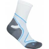 👉 Bauerfeind Sports - Run Performance Mid Cut Socks - Hardloopsokken maat 41-43, grijs/wit