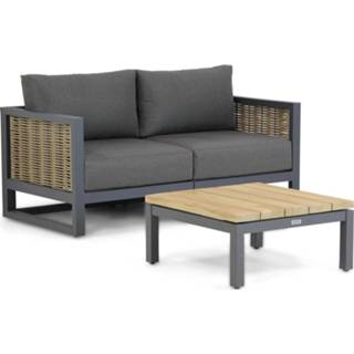 👉 Tuinbank antracite loungebanken grijs-antraciet Santika Salviano/Riviera 75 cm lounge 3-delig 7423604499408