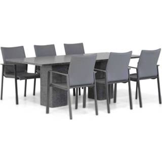 👉 Tuinset antracite dining sets grijs-antraciet Lifestyle Rome/Graniet 220 cm 7-delig 7423613977942