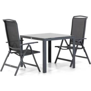 Tuinset antracite verstelbare sets grijs-antraciet Lifestyle Tirana/Mondello 90 cm dining 3-delig 7423632833847