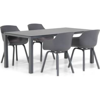 👉 Tuinset antracite dining sets grijs-antraciet Lifestyle Salina/Pallazo 180 cm 5-delig 7423629268232