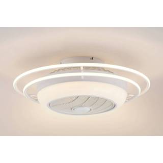 👉 Plafondventilator wit staal Lindby Ilvie LED plafondventilator,