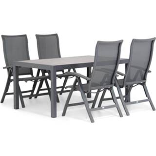 👉 Tuinset antracite dining sets grijs-antraciet Presto Lucardo/Residence 164 cm 5-delig 7423602453464