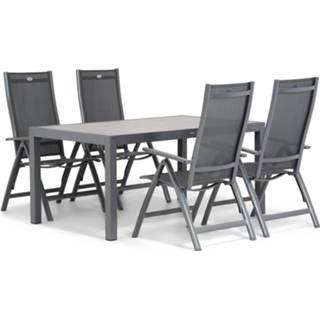 👉 Tuinset antracite dining sets grijs-antraciet Hartman Royal Club/Residence 164 cm 5-delig 7423604899819