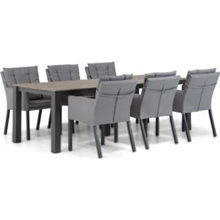 👉 Tuinset antracite outdoor textiel dining sets grijs-antraciet Lifestyle Parma/Valley 240 cm 7-delig 7423616561551