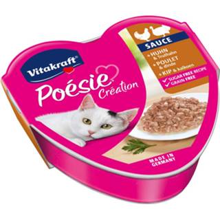 Katten voer Vitakraft Poésie Saus Alu 85 g - Kattenvoer Kip&Kalkoen 4008239395924