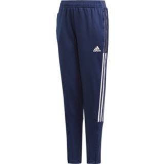 👉 Trainingsbroek blauw wit e broeken kinderen Adidas Tiro 21 Slim Kids Donkerblauw