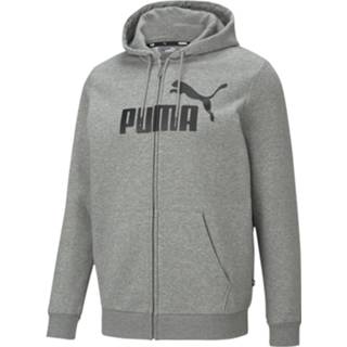👉 PUMA Essential Big Logo Full-Zip Hoodie Grijs Zwart