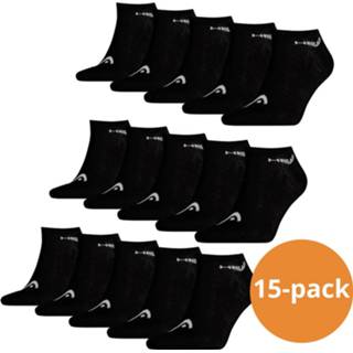 👉 Sneakersokken unisex zwart Head Sneaker sokken 15-pack Zwart-39/42 4775211449745