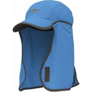 👉 Outdoor Research - Kids' Sun Runner Cap - Pet maat L, blauw