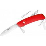 👉 Rood wit grijs Swiza - Schweizer Messer TT03 Mes maat 7,5 cm, rood/wit/grijs 7640167734528