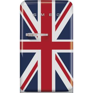 👉 Vrijstaande koelkast blauw Union Jack a++ vrijstaand Smeg FAB10RDUJ5 met vriesvak, rechtsdraaiend, - UK vlag 8017709298845