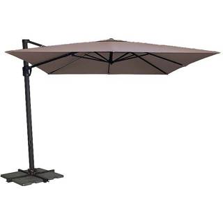 👉 Zweef parasol Vrijhangende zweefparasol Capri 300x300 (taupe) 8713229226626