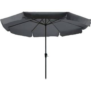 👉 Parasol zwart Rhodos Ø350cm (Zwart) 8713229873233