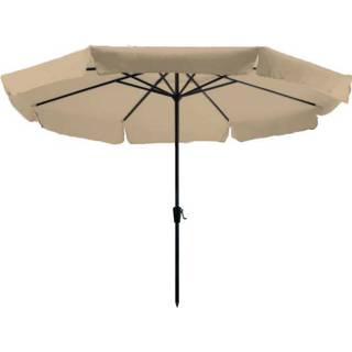 👉 Parasol ecru Rhodos 350cm rond (Ecru) 8713229873264