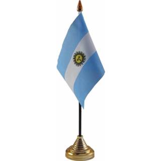 👉 Vlag Argentinie staande mini 10 x 15 cm