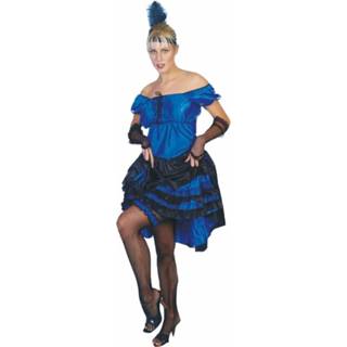 👉 Jurk blauw vrouwen Carnavalskostuum Salsa