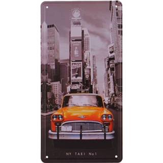 👉 Nummerbord mannen zwart Amerikaans - New York Taxi-