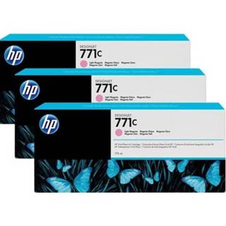 👉 Inktcartridge magenta 771C - 3 775 ml lichtmagenta origineel voor DesignJet Z6200 887111301284