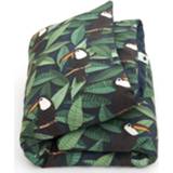 👉 Dekbedovertrek kinderen meisjes jongens Toekan 140 x 200 / jungle dieren meisje jongen -1 persoons 8719128844466