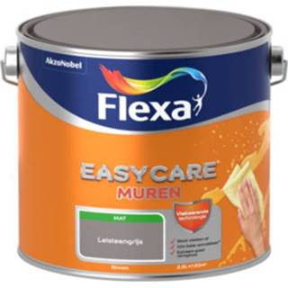 👉 Muurverf mat Flexa Easycare - Leisteengrijs 2,5 liter