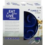 👉 Blauw Eat Slow Live Longer Tumble Feeder Blue