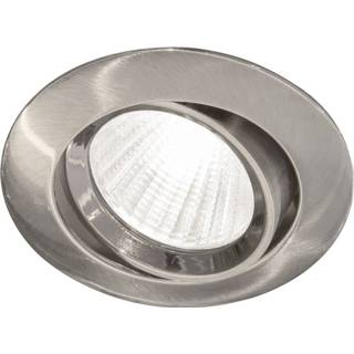 👉 Blinq Piato inbouwspot IP44 2700K rond - geborsteld nikkel