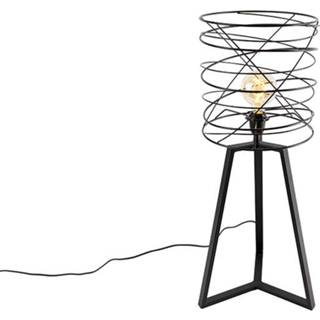 👉 Design tafellamp zwart staal - Spira