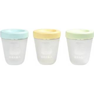 👉 Silicone silicoon jongens kleurrijk BEABA Set van 3 Portiebakjes 200ml (Spring) 3384349127794