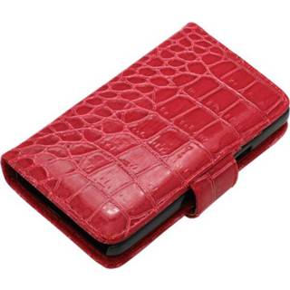 👉 Croco rood Samsung I9100 Galaxy S2 Tas & Cover - 4260258656855