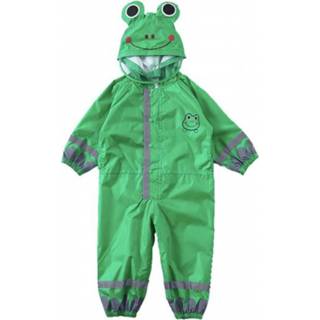 Regenpak polyester male jongens groen l Regenpakjes De Kikker