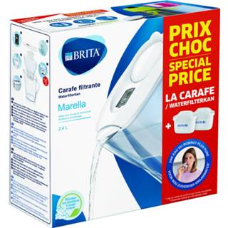👉 Filterpatroon wit huis Brita Waterfilterbundel Marella Cool White + 2 MAXTRA+ Filterpatronen 4006387100032