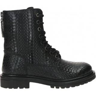 👉 Veterboots zwart meisjes male leer Dstrct Veterboot 7438214628667 7438214616688